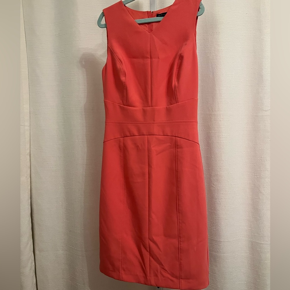White House Black Market Shift Dress. Coral